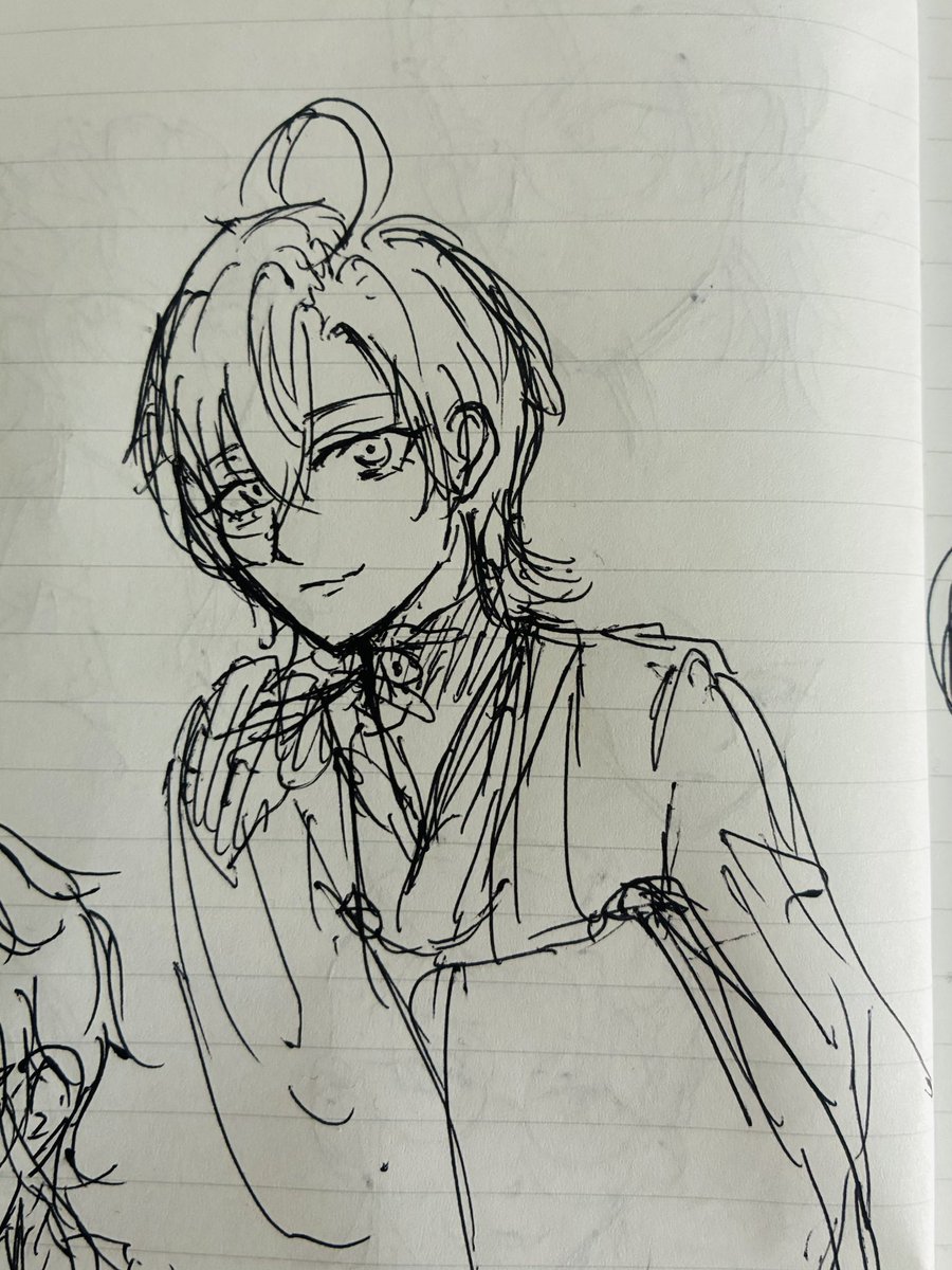 JIM_mic999's tweet image. ひっさびさのボールペンでノートにアナログ落書き✍️
楽しくて7ページ描いてた

小官はサバイバーのやつはいずれちゃんと描く