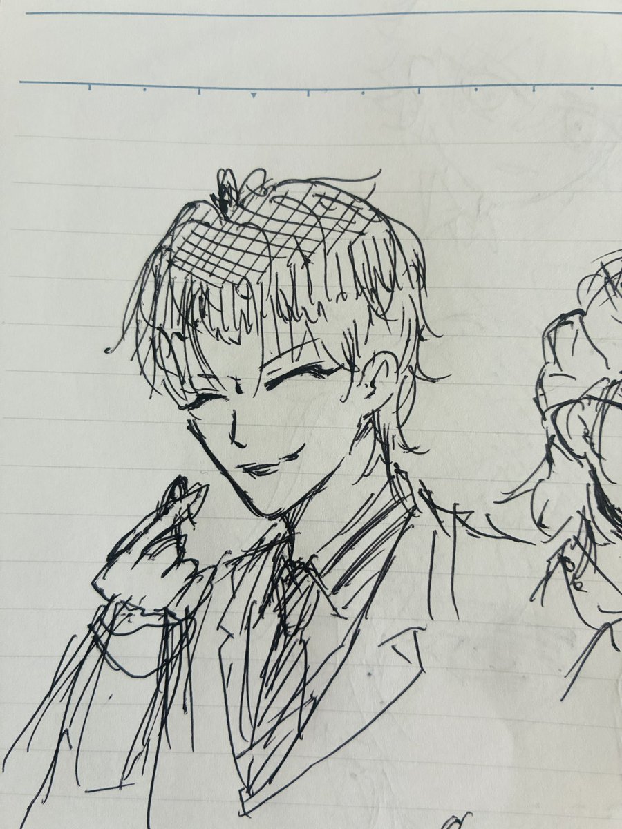 JIM_mic999's tweet image. ひっさびさのボールペンでノートにアナログ落書き✍️
楽しくて7ページ描いてた

小官はサバイバーのやつはいずれちゃんと描く