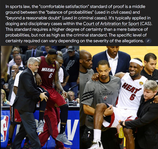It's not a coincidence

The only guy cramping up and having to be carried off the court in 2012/2014 Finals is the same guy
- who had a mysterious jaw tumor a few years earlier
- Bosch Clinic employee "Jessica" gave verbal testimony that "Mr. Paul" regularly picked up "LJ's"