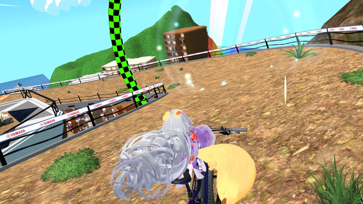 kirinagare_vrc's tweet image. ヤマハ発動機さんとこ
ニャイケンには乗れなかったけど、マウンテンバイクで特設コースを走ることができました
操縦難しや