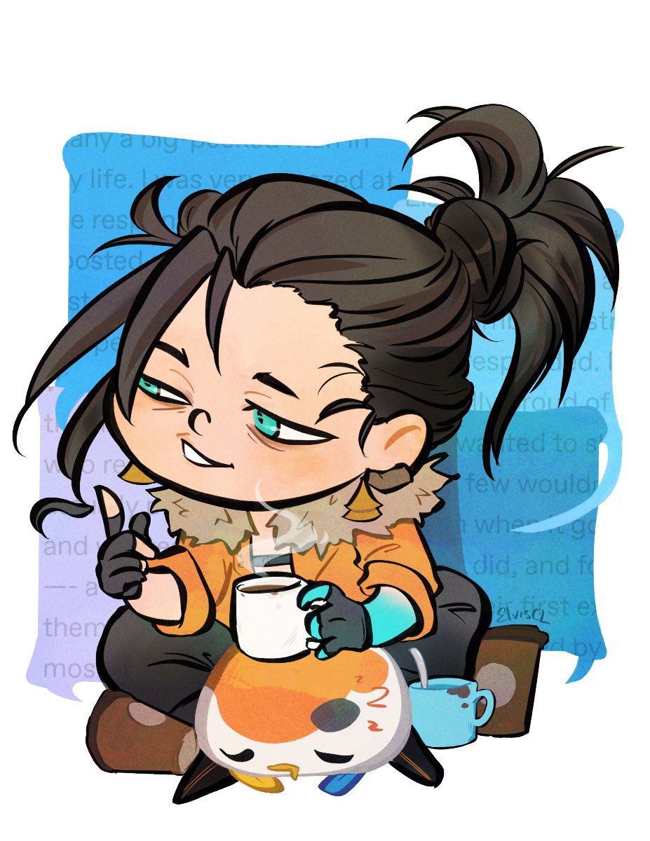 elvisclt's tweet image. Tired ☕️ #JosuijiArt #Bettelful