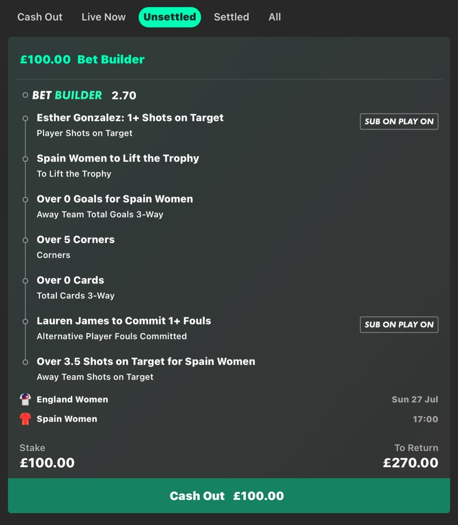 😍  FREE CASH GIVEAWAY!!!!!

If this England Women vs Spain Women bet builder wins(it won last time) we’ll give away £2,000 free cash.

👉 £1,000 to one person who LIKES ❤️ this tweet.
👉 1,000 to one person who RETWEETS 🚀 this tweet.

Must be following us, good luck!