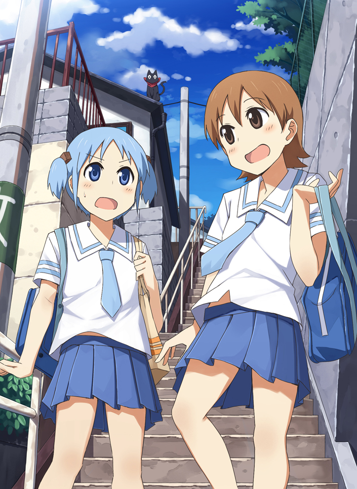 KyoAniHourly's tweet image. Nichijou
Artist: yuuhi_(ages)
Image ID: 1019581
Source: danbooru
#日常