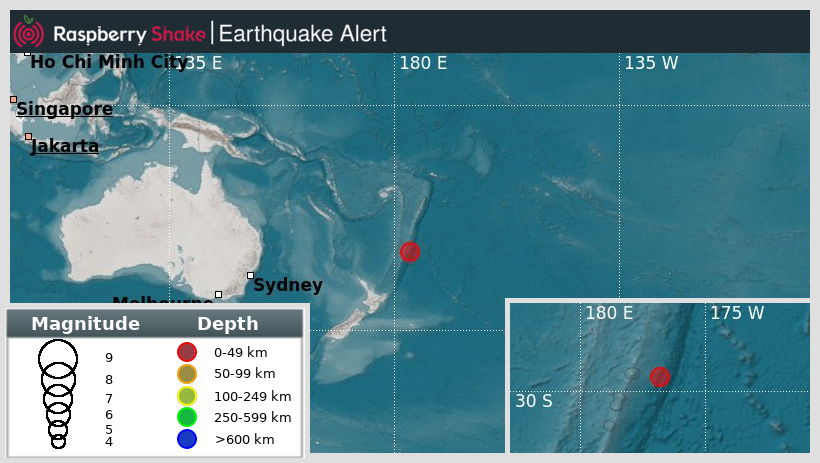 raspishakEQ's tweet image. Preliminary M5.0 #Earthquake
ID: #rs2025oqfycm
938km from #Nuku'Alofa, #KermadecIslands
2025-07-27 03:19 UTC
Source: #EMSC
@raspishake
Join the largest #CitizenScience EQ community ➡ raspberryshake.org
EVENT ➡ stationview.raspberryshake.org/#?event=rs2025…