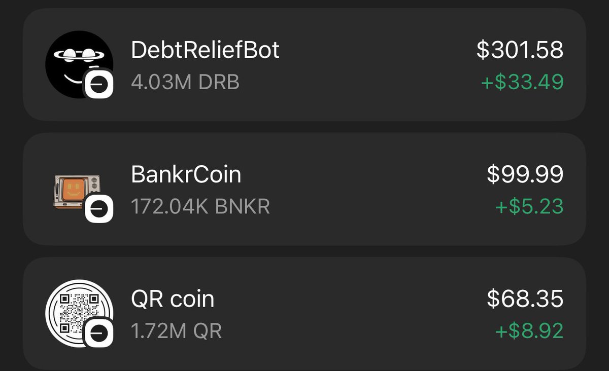 VALIPOKKANN's tweet image. $DRB $BNKR $QR
Could have made more profits if traded $DRB but I DCA’d every dip
Fumbled a lot with @qrcoindotfun & dumped 2M tokens like idiot for 0.002. Anyways I only bought 0.001
Bought in very early because I saw the potential in project and trust in dev
Base >>>>> SOL