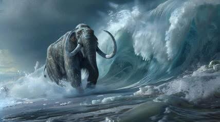 100AcreAdvHawk's tweet image. Elephant’s Memory…
“Catch a wave when you’re sitting on top of the world” -Beach Boys, or is that a Beached Barytherium? Since there’s been some periodic discussions about the Mammoths 🦣 being flash frozen with fresh food still in their mouths, I thought I’d share a little…