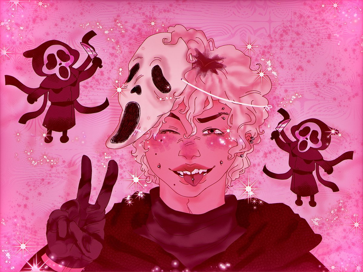 Nimphii's tweet image. #DEWEYWEEK25 Day 6!!! Dewey Dress Up Day! (Ik this is late ToT I donโt have my usual setup so I had to draw this using my finger! Hope it doesnโt look too bad!! &gt;-&lt; )
I wanted to use a pink color palette because I like warm colors :P
#alnstfanart #alnsttwt