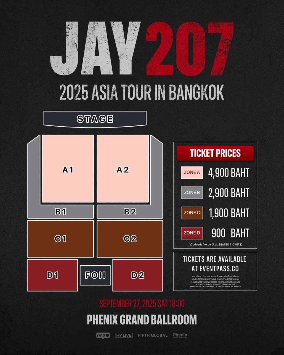 BBEOMAGS's tweet image. ผังมาละ กดบัตร 10/8 เวลา 4โมงเย็น อมก
 #JAYinBKK