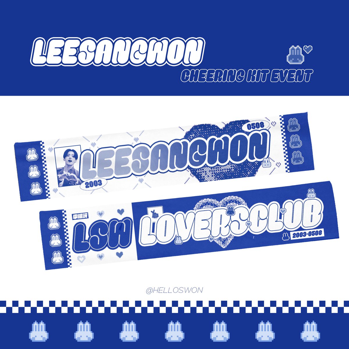 ✧ 𝗖𝗛𝗘𝗘𝗥𝗜𝗡𝗚 𝗧𝗢𝗪𝗘𝗟 𝗦𝗟𝗢𝗚𝗔𝗡
     𝑓𝑜𝑟 𝘚𝑎𝘯𝑔𝑤𝑜𝘯 ✧

#이상원 연습생을 응원하는 마음을 담아♡
#RT 추첨을 통해 두 분께 타올슬로건을 보내드립니다.ᐟ

ო̤̮ 국내 주소 한정
ო̤̮ 판매 X, 이벤트 나눔용
ო̤̮ ~7/30

당첨자 조건: 2차 투표에서 매일 ☆이상원☆ 연습생에게