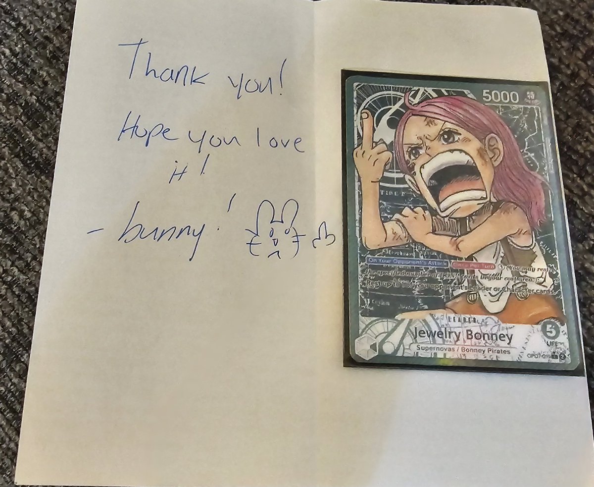 GutsHeatJ's tweet photo. It just came in today. Thank you @acebunnytcg 🎊 it looks great🎊 https://t.co/4RiNOqwztr