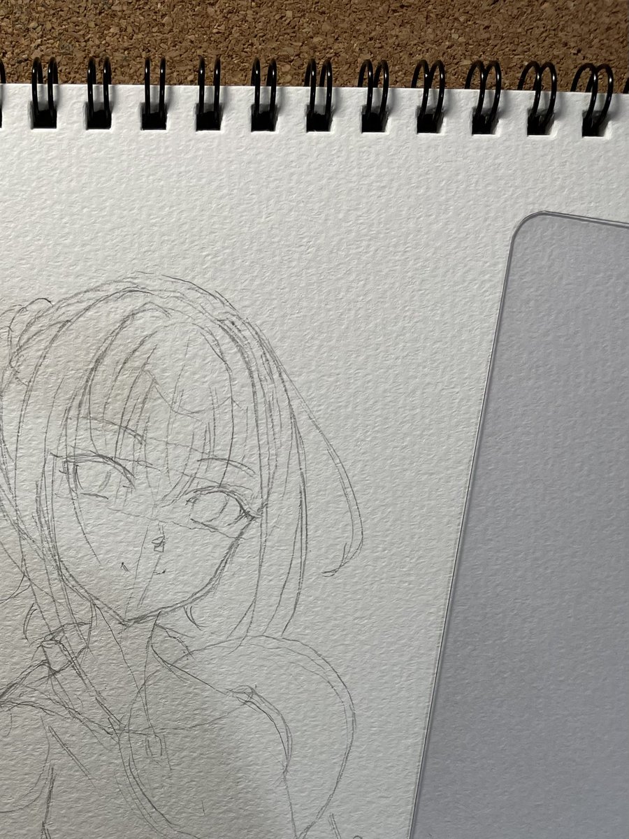 agano_class_no3's tweet image. 新しいスケッチブックになにか描きはじめました✏️✏️✏️
