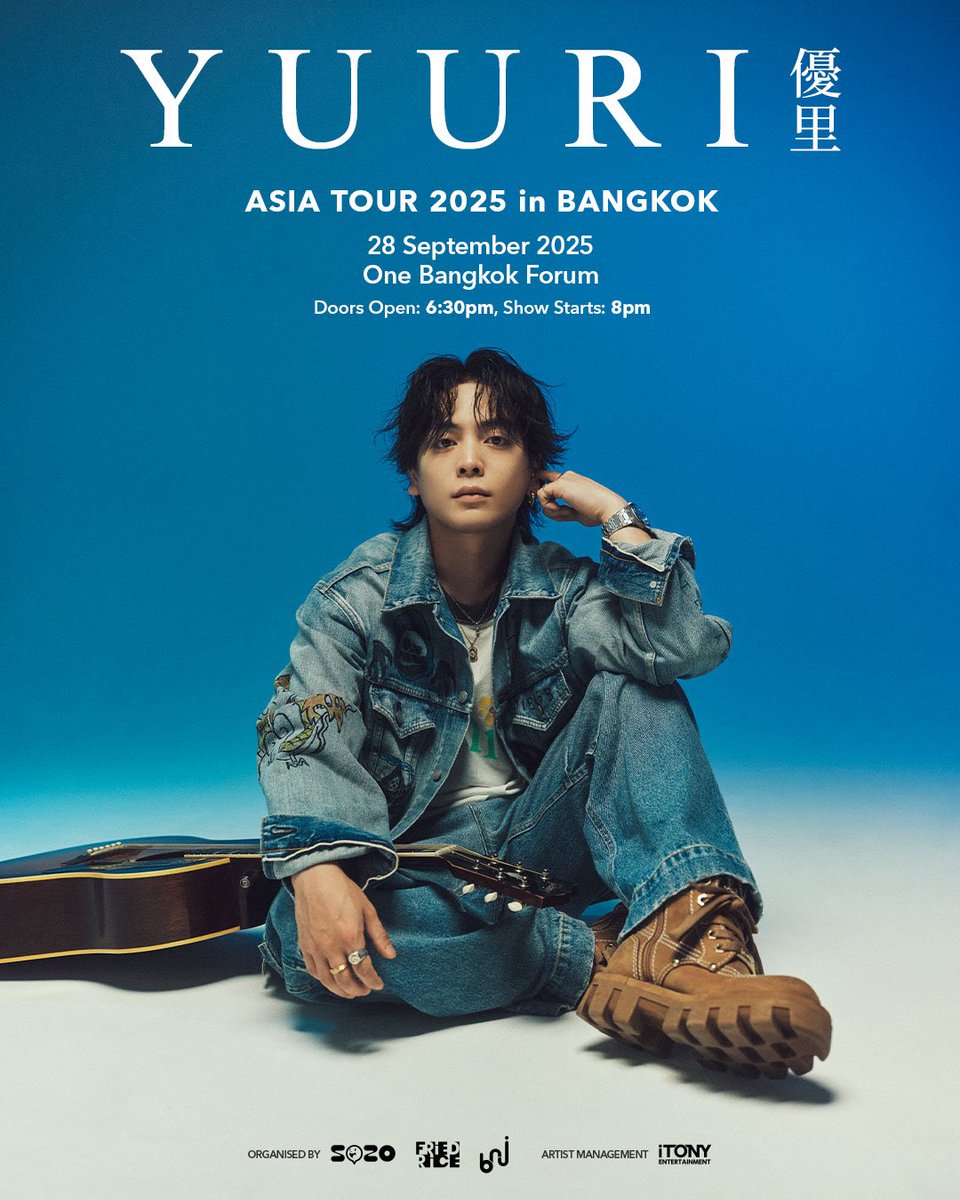 animefestasia's tweet image. #YUURIBKK #YUURI #優里📣 YUURI Asia Tour 2025 –  BANGKOK announced!

Catch him live  on 28th September 2025 at One Bangkok Forum!

ℹ More Info &amp;amp; Alerts: yuuri.sozolive.asia
