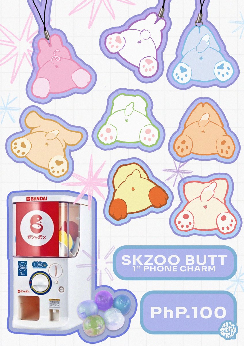 allforskzph's tweet image. Oh, these teenie tiny tails on the teenie tiny SKZOOs 🍑 Clip the cuteness and carry the chaos with this butt phone charm series!
The SKZOO BUTT mini phone charm will be available on AUGUST 2 & 3, 2025:
- 11AM to 12PM: WouldULike SMDC LightMall
- 1PM to 5PM: Panco Cafe
- 11AM…
