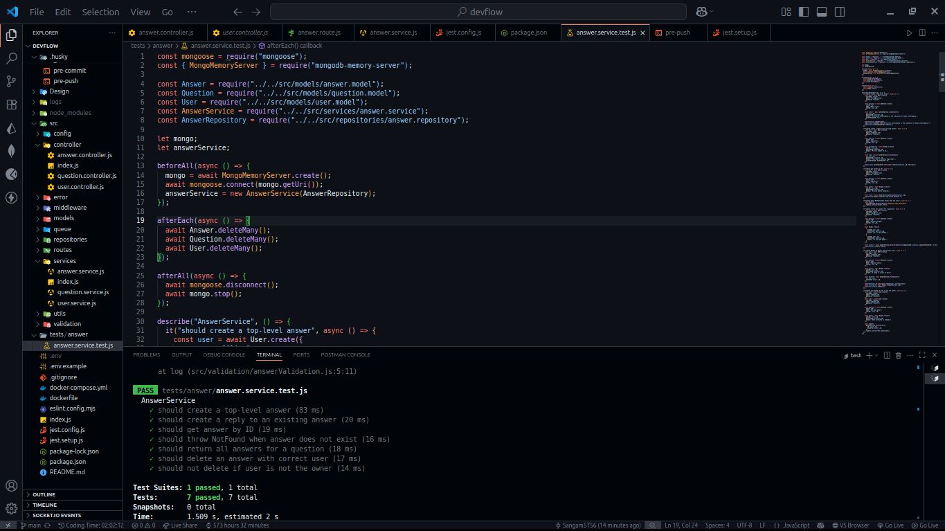 DevFlow Nested Answers