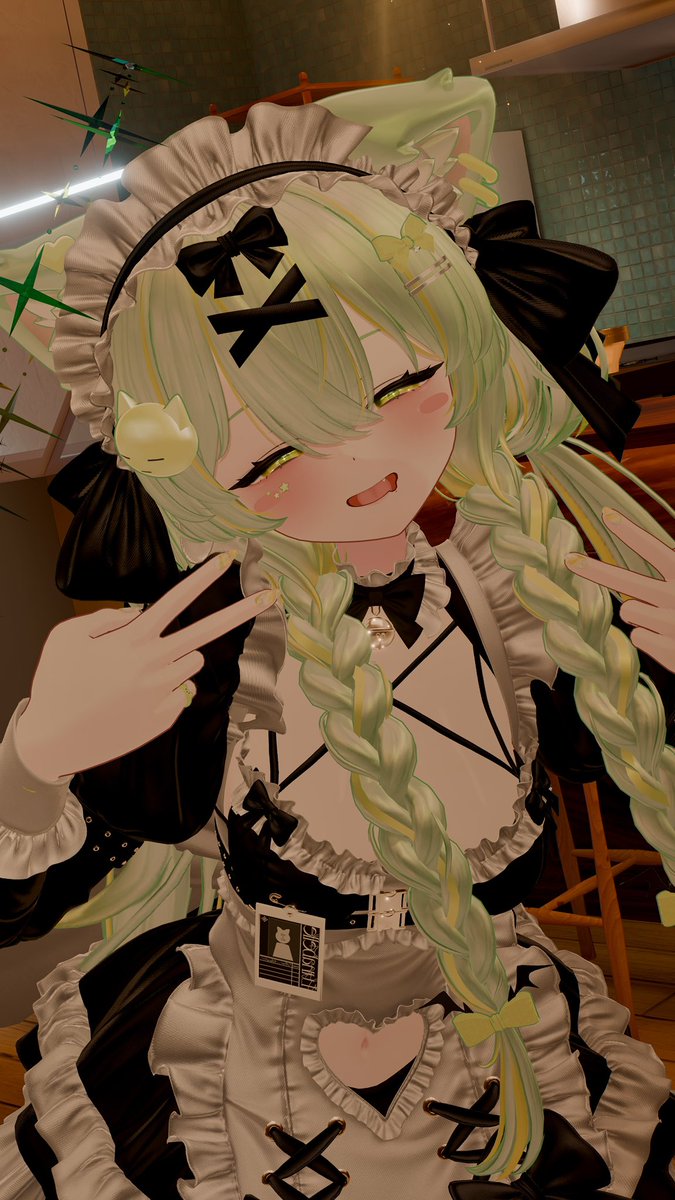 macchaaa_VRC's tweet image. おはよー！お昼すぎにおきる… #EdgeMode_VR  #Chocolat3D