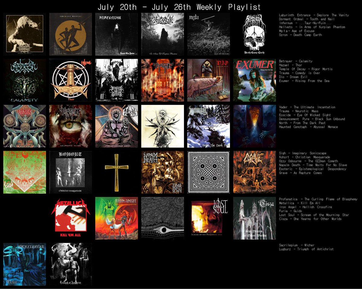 Weekly Playlist🔥🔥
July 20th, 2025 - July 26th, 2025