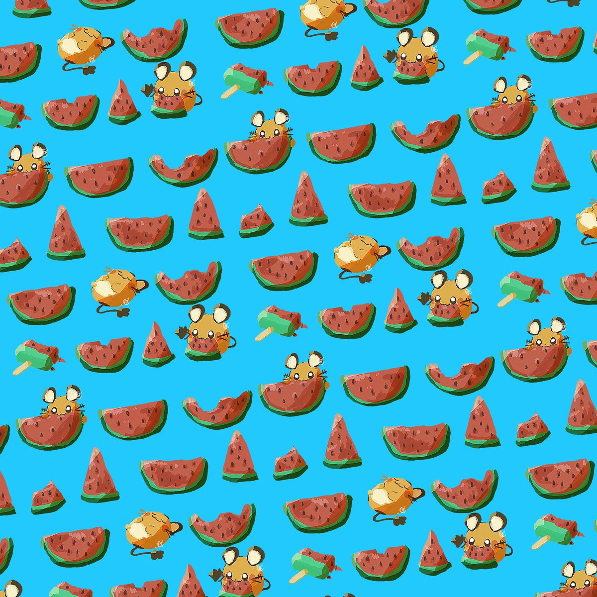 baaaaacham's tweet image. なつのかべがみ🌞🍉