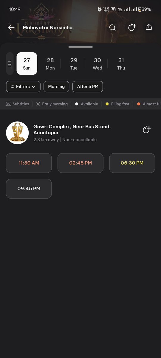 allubabloo's tweet image. #MahavatarNarsimha 🔥🥵🙏

Housefulls in anantapur