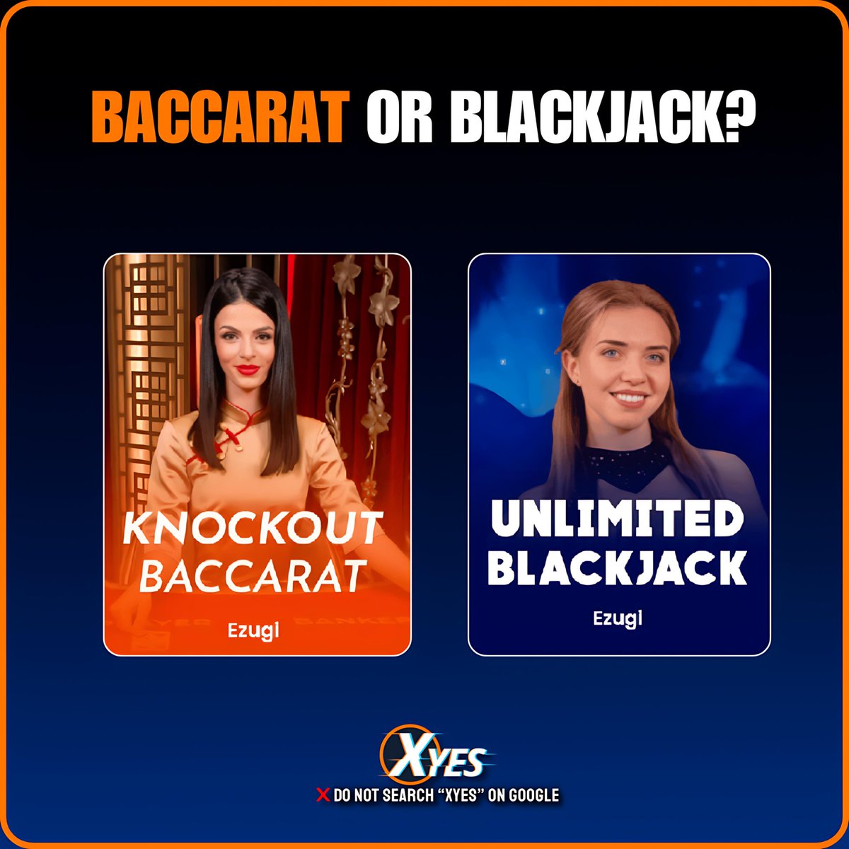 Xyes_com's tweet image. 🎲 Baccarat or Blackjack — What’s Your Move? 🃏
Play Baccarat, Blackjack, and more thrilling games now ➡️ xyes.com/referrals/4p6x0
#BaccaratBattle #BlackjackBlitz #LiveCasino #XyesGaming