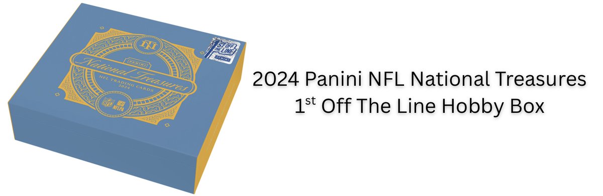 FastBreakCards's tweet image. 1st off the Line 2024 Panini National Treasures NFL Trading Card Box #ad 

** Dutch Auction

bit.ly/455sZc7