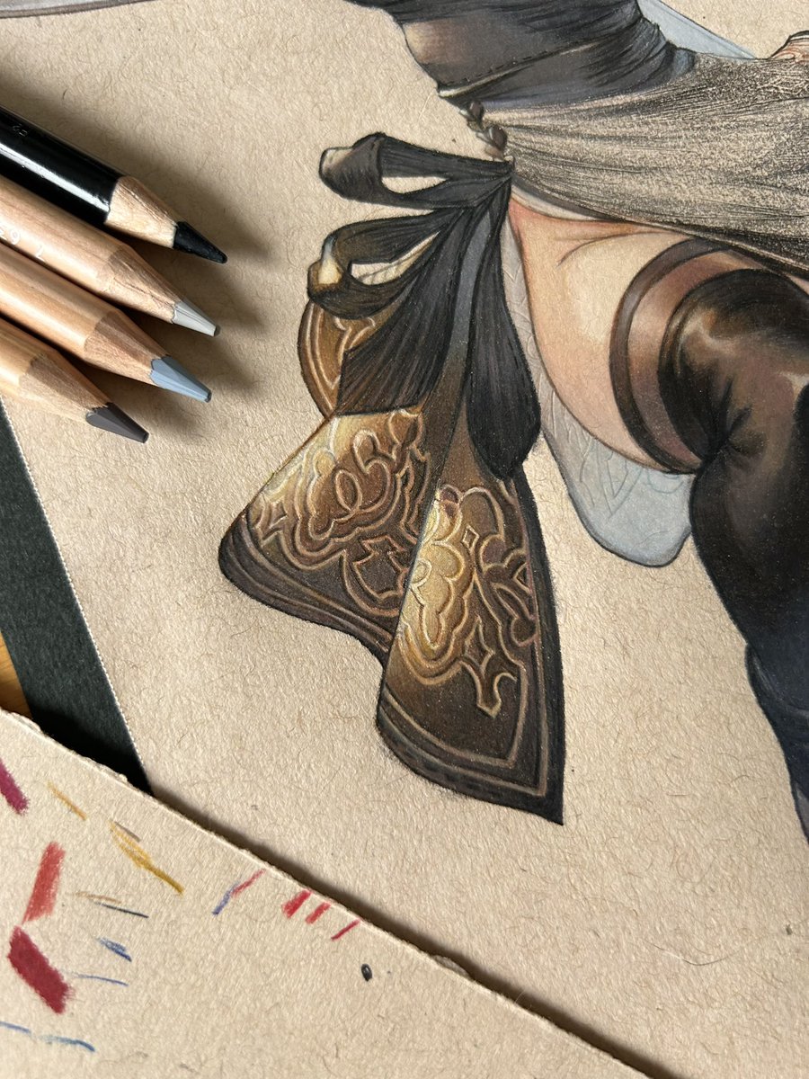 精神削れる塗りしてる。次完成絵のせます