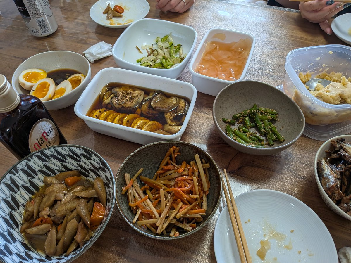 Jam_wait's tweet image. 家飲み会
全部作った🍶
