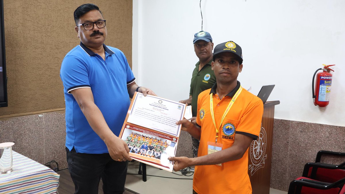 BiswalBinku's tweet image. Successfully completed TOT under the YAMS Scheme of NDMA at the State Institute of Disaster Management (SIDM), ROTI Bhubaneswar.@CMO_Odisha @homeodisha @MahalingMukesh @IPR_Odisha @narendramodi @AmitShah @DGFS_HGs_CD @PravatiPOdisha @osdmaodisha @SecyChief @SRC_Odisha @otvkhabar