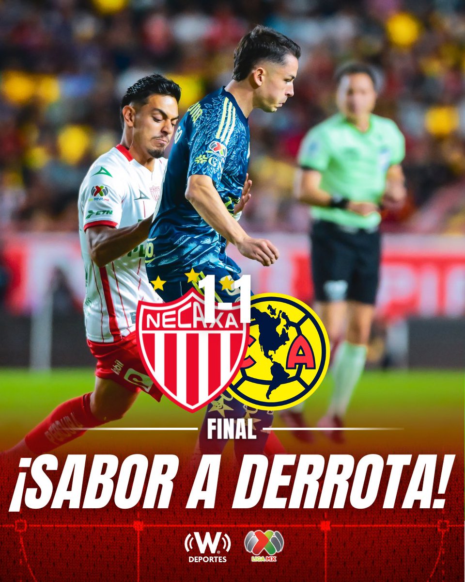 deportesWRADIO's tweet image. EMPATE CON SABOR A DERROTA DE LAS ÁGUILAS.😬❌
América no pudo ganar en territorio ajeno, y se conforma con la igualada vs Necaxa.
