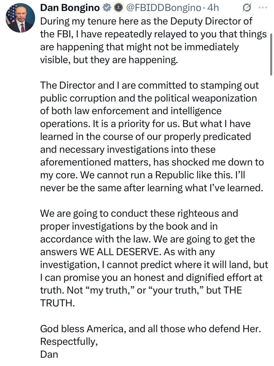 aDemCalledAlice's tweet image. I’m deeply concerned. It looks like a setup is brewing — a distraction to steer attention away from Trump and Epstein. Now even someone like Bongino claims to stand for “truth”? No one’s buying it. Something’s off.
#EpsteinTrumpFiles