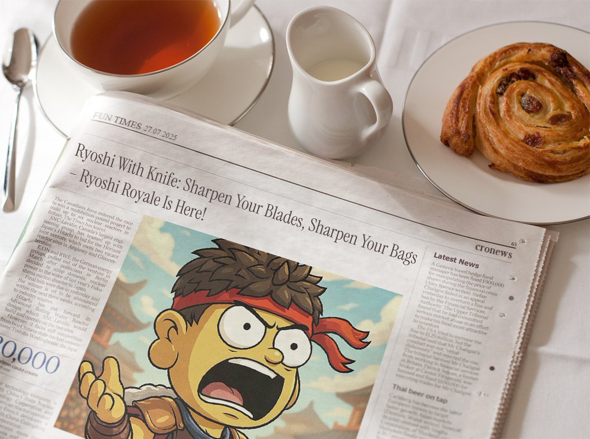 cronewsfun's tweet image. Have you seen the news about @ryoshiwithknife?? 📰👀