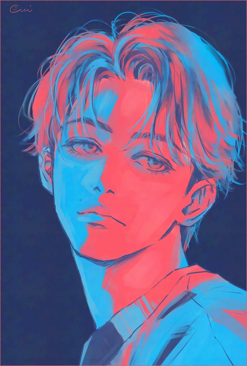 hata54's tweet image. 🟥と🟦

#健太絵