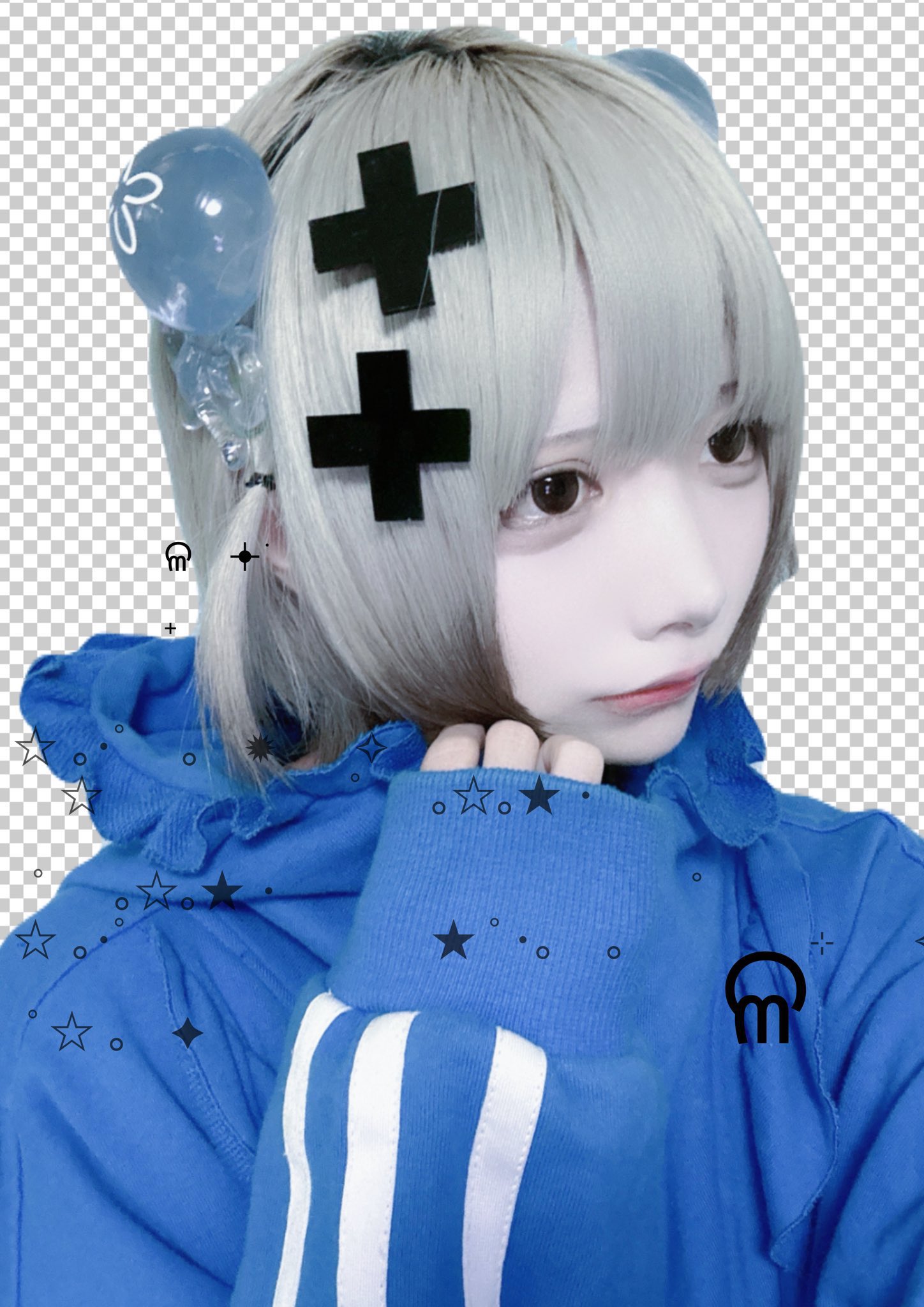 ririco:ramu　くらげカチューシャ ブラック ririco:ramuくらげカチューシャ ブラック