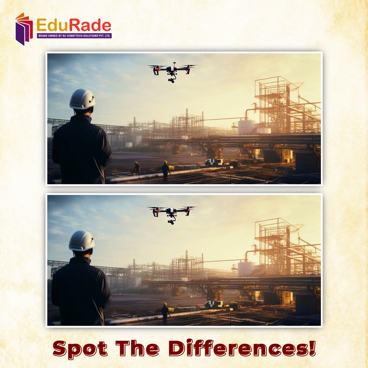 edurade_india's tweet image. Ready to test your attention to detail?

Two images, a handful of differences — but can you find them all?

Look carefully, it’s trickier than it seems. Only the fastest and sharpest will get them right.

Share your answers in the comments.

#EduRade #GameTime #SpotTheDifferences