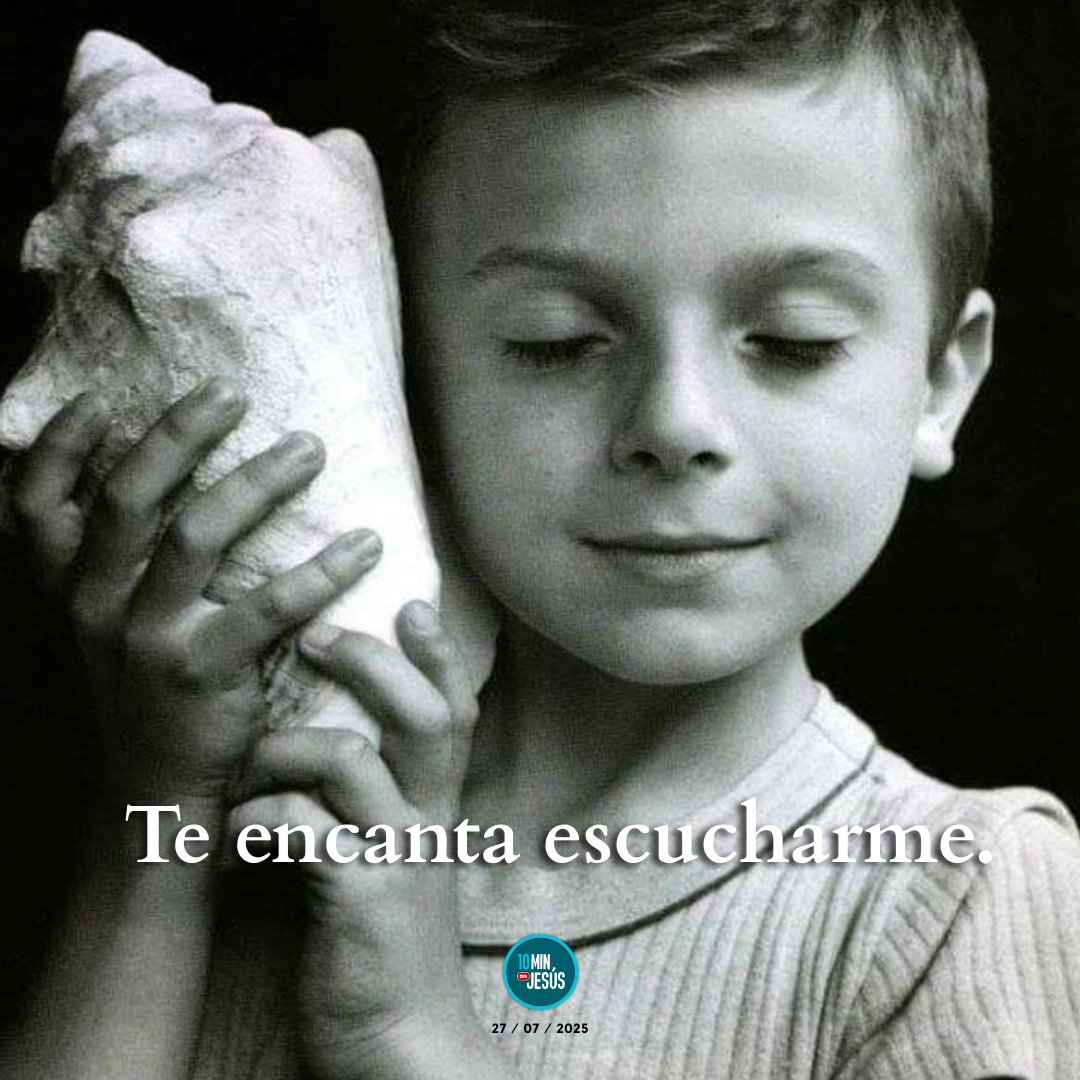 10MinconJesus's tweet image. Te encanta escucharme.
#10minutosconJesús