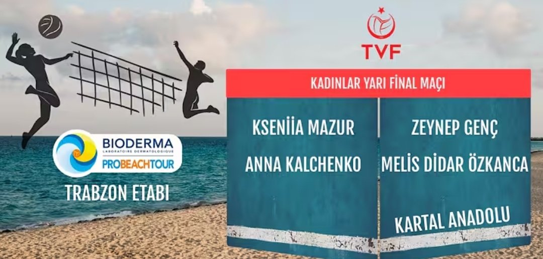 Mikrofon Başında Kim Var 🎙 (@kimdemikrofon) on Twitter photo ⛱️ TVF Pro Beach Tour - Trabzon Etabı
🔸 Kadınlar Yarı Final
⏰ 14:00
💻📱 TVF Voleybol TV YouTube Kanalı
🎙 <a href="/elifunll/">Elif Ünal Gümüş</a> ⛱️ TVF Pro Beach Tour - Trabzon Etabı
🔸 Kadınlar Yarı Final
⏰ 14:00
💻📱 TVF Voleybol TV YouTube Kanalı
🎙 <a href="/elifunll/">Elif Ünal Gümüş</a>