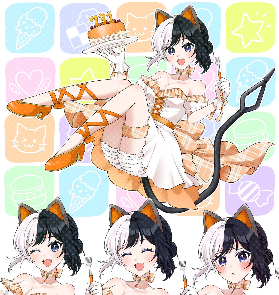 猫屋そらさんのお誕生日イラスト書かせていただしました！✨️
早いですがおめでとうございます！✨️

素敵な一年になさってください☺️❣️

 #有償依頼
 #アイコン依頼
 #イラスト依頼
 #絵師募集