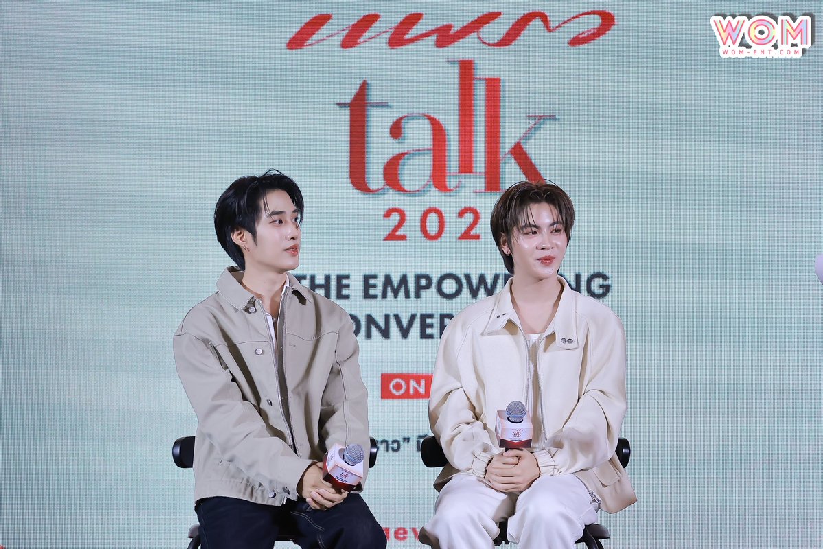 WOMENTERTAIN's tweet image. ‘ เติ้ล - เฟิร์สวัน ’ ร่วมแชร์เรื่องราว สร้างแรงบันดาลใจ ในงาน Praew Talk 2025 &quot;The Empowering Conversation&quot; 💫

#TLE_mtm #FirstOne
#TleFirstone #เติ้ลเฟิร์สวัน
#praewtalk2025xTleFirstOne
#PraewTalk2025