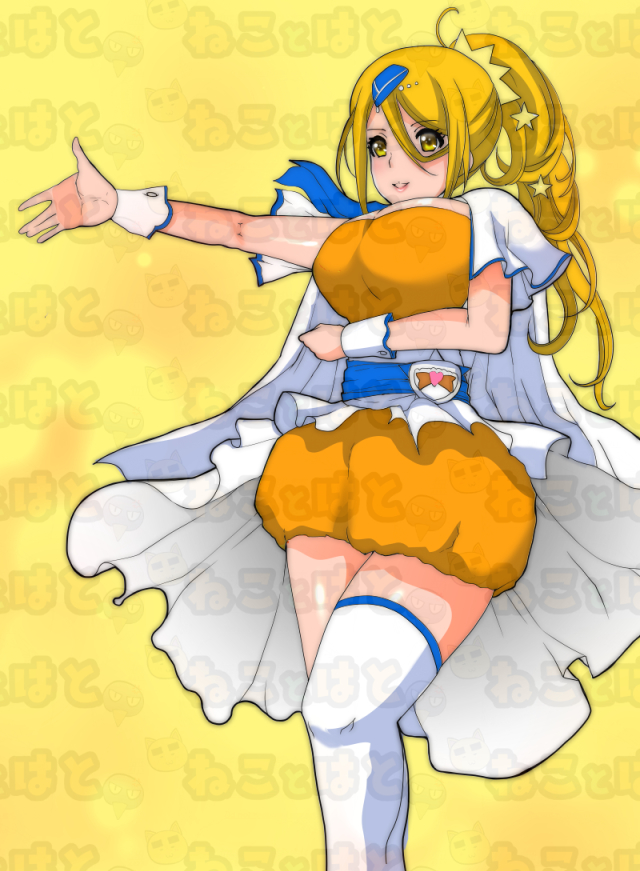 なんかキュアエトワール(HUGプリ)のイラストが出てきたので貼り
たぶんペーパー用に描いたやつな気がする 