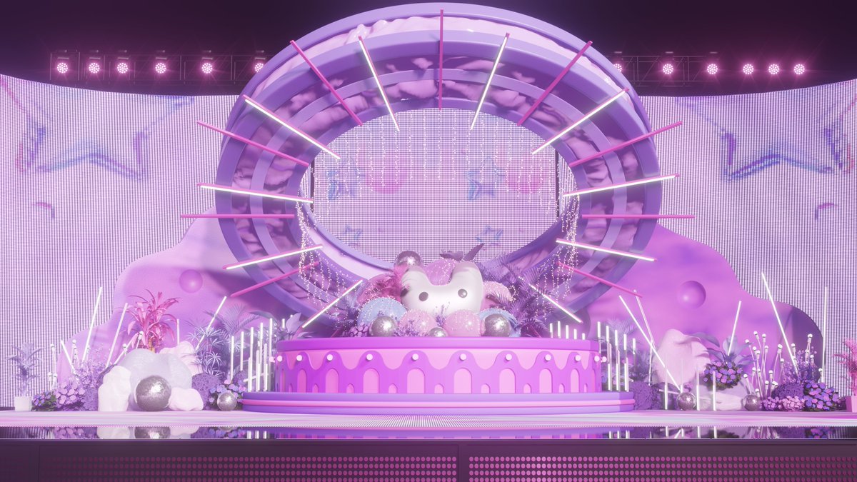 mikoplasticwrap's tweet image. ive been busy trying to recreate a stage in blender !! it was good practice for modelling and texturing 😊👍💗