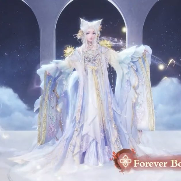 frierian_'s tweet image. side by side comparison of original and alternate dress. the alternate opens up at the bottom and you can see the shoes 😭😍 it's also cleaner and more elegant to look at!! AHHHH