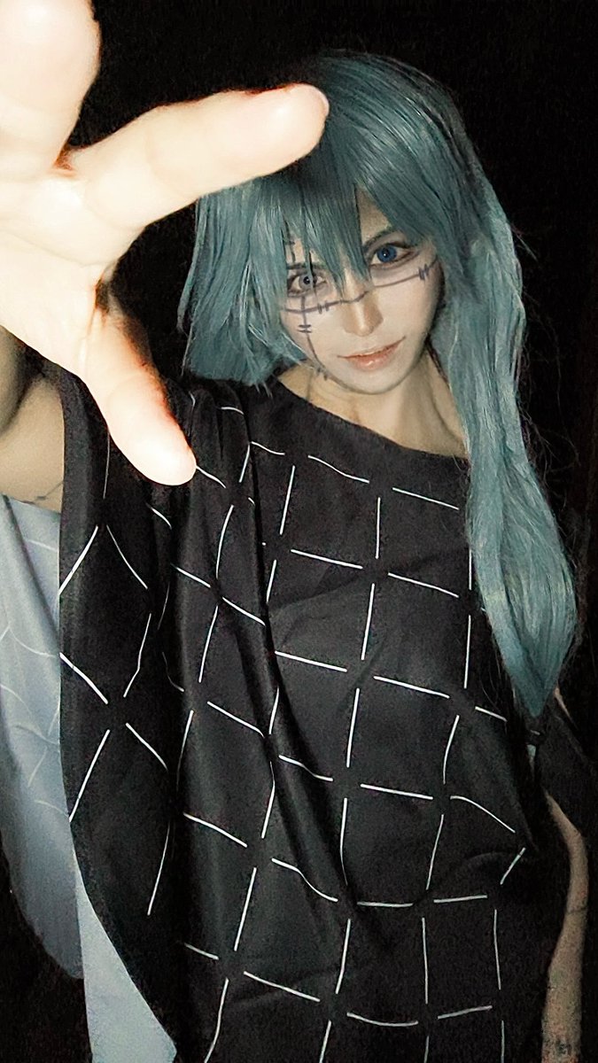 nagisuke_04's tweet image. cosplay/呪術廻戦/真人
@As__0029asas アズが加工してくれたー✨
原作っぽい‼️ジト目が陰湿っぽくてお気に入り💕💕💕