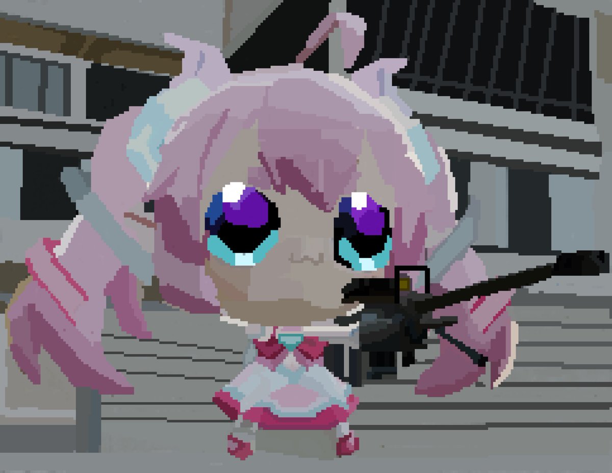 17Mattguy's tweet image. Here is this pink little gremlin (any support would be appreciated and it’d keep my sleep paralysis demon away too ) #artmoots
