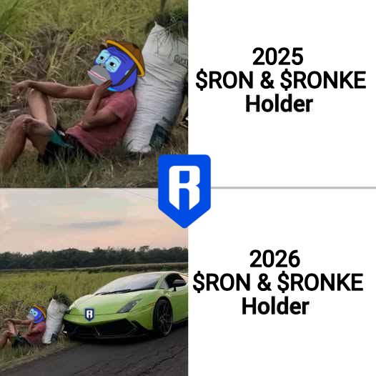 domsverse_'s tweet image. Today vs. 2026 $RON & $RONKE holders be like:
@RonkeOnRon @Ronin_Network
