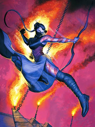 GreenArrowHype's tweet image. Shado is a Japanese archer and assassin, introduced in Green Arrow: The Longbow Hunters #1–3. Daughter of a Yakuza dude killed during World War II, she seeks revenge against those who betrayed her father, a soldier who hid gold for the Yakuza that was stolen by American soldiers.