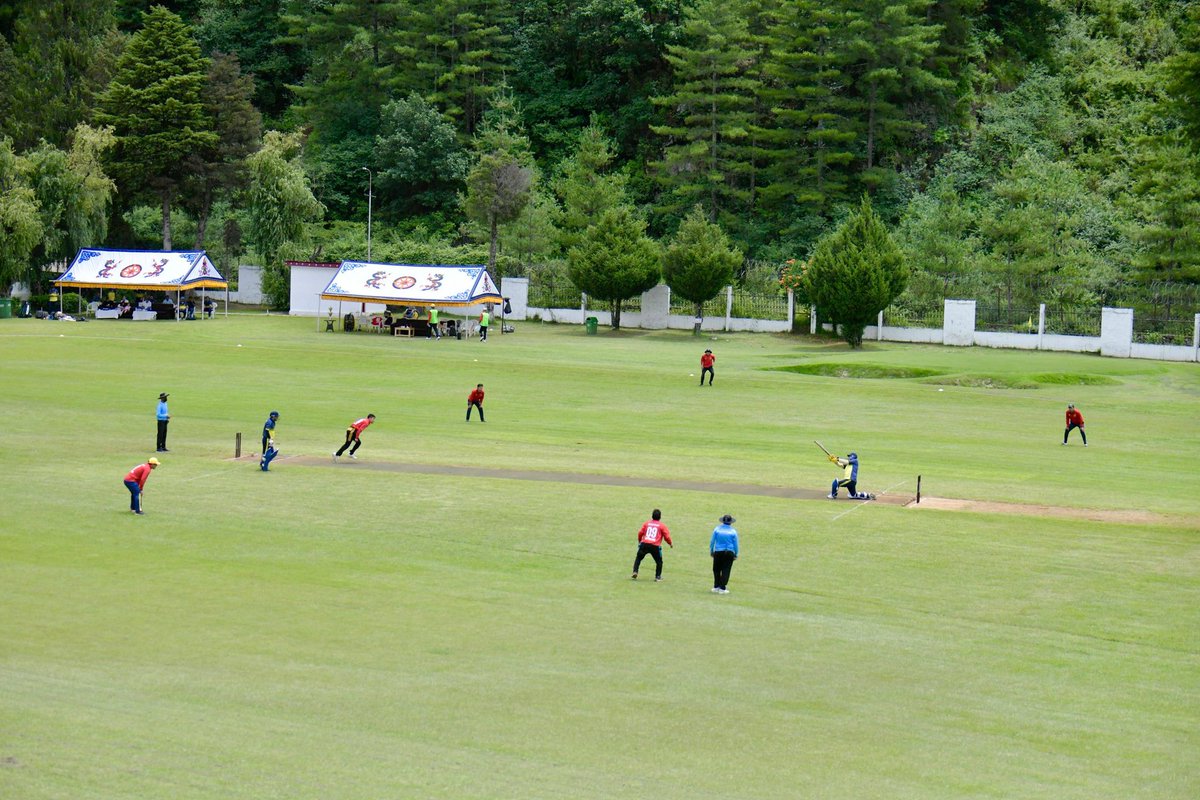 Indiainbhutan's tweet photo. Bound by friendship, united by cricket! 🏆🏏

Snapshots from the spirited friendly match between Ambassador’s XI and @BhutanCricket President’s XI.

A celebration of sportsmanship and the enduring 🇮🇳 🇧🇹 Partnership.

@MEAIndia @SudhakarDalela @IndianDiplomacy @IndiainBhutanCG @BCCI