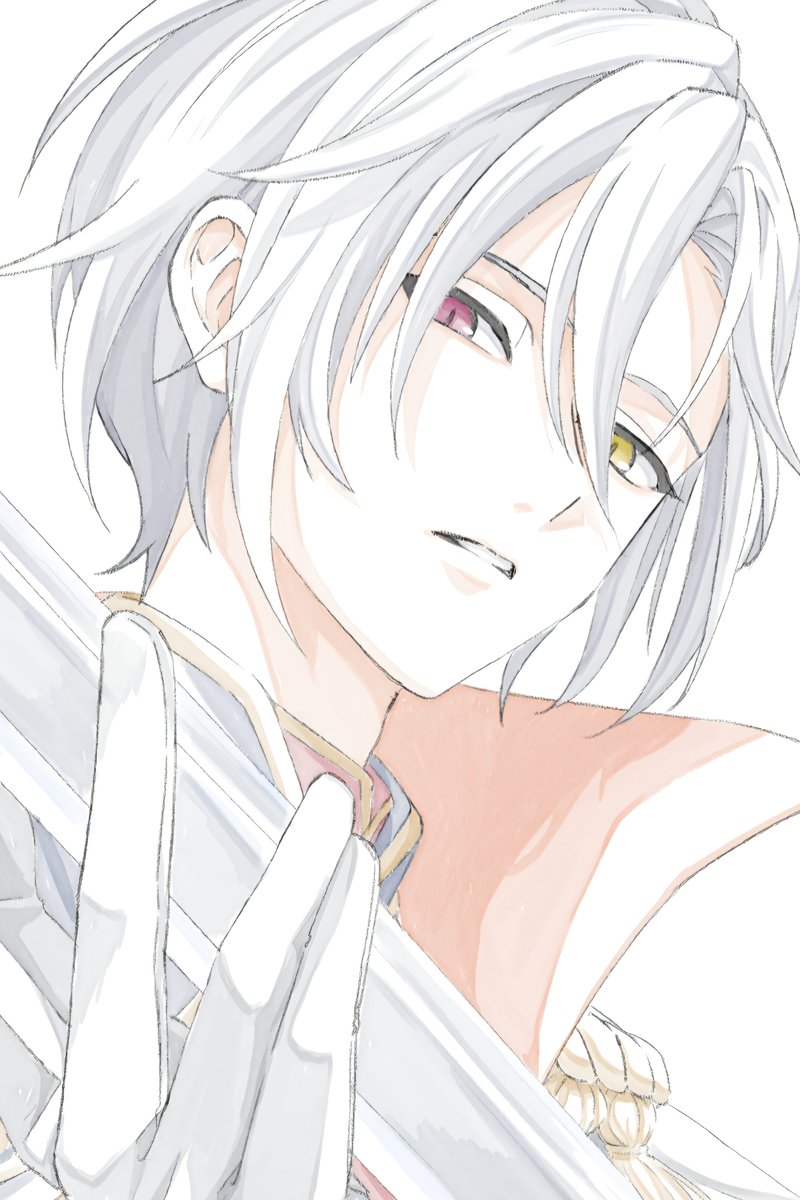 konpe_to_'s tweet image. フォロー絵のwipです（逃げるな）
塗り苦手野郎が９体分塗るのは地獄過ぎる…今日に終わらせたい…
