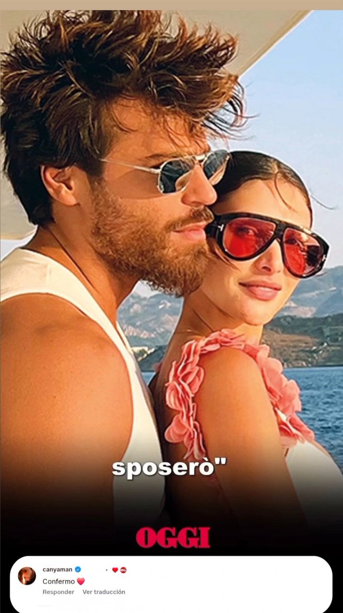 VIERNES 
💫💫💫💫💫
La revista OGGI publica que Can pedirá matrimonio 
a Sara y Can lo confirma directamente 😍💍❤️

# CAN 💕 SARA 
# 🔔🔔 de Boda 🙌
# Queremos TODOS los detalles 🙏🏻🙏🏻
# Lo Que Nos Faltaba A Las Intensas 😂😂
#CanYaman ⭐️