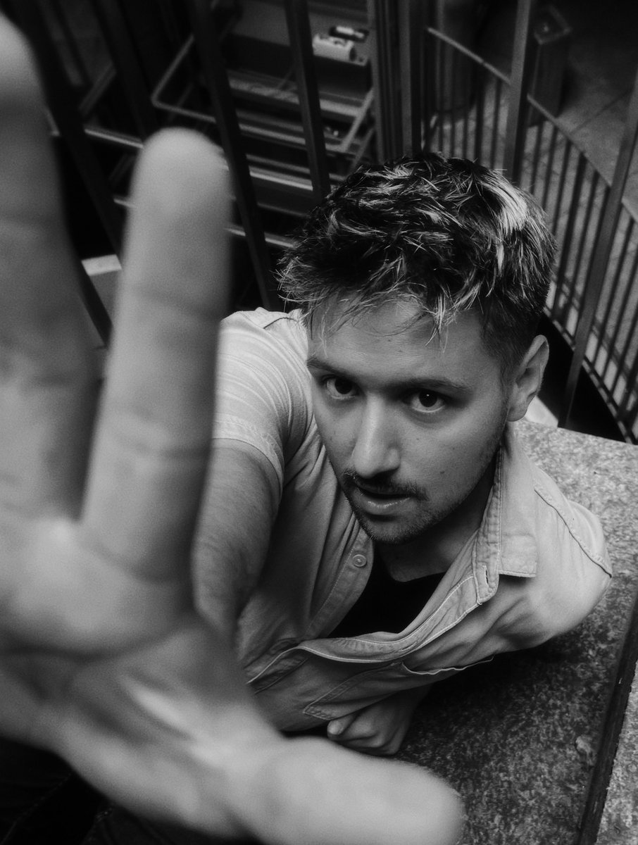 me looking mysterious on a stair