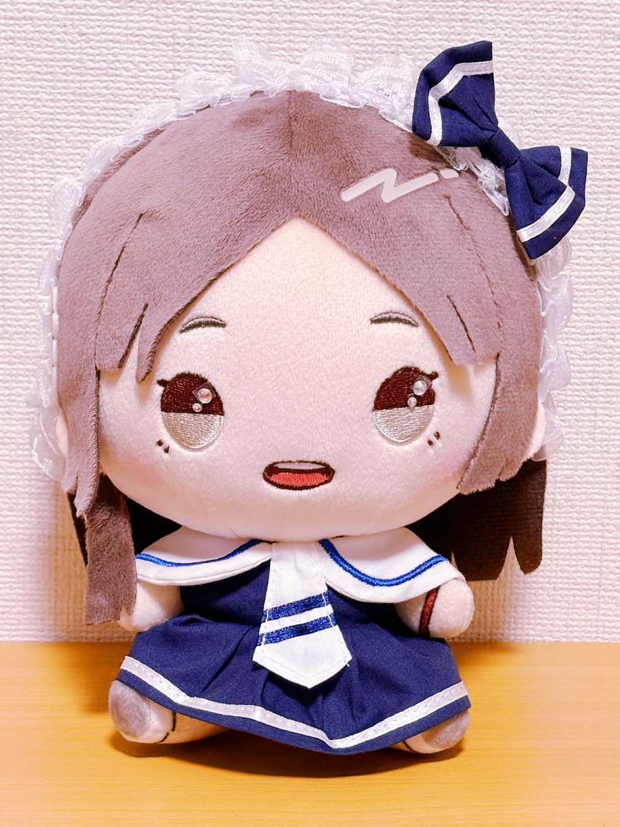 メイク完了！おもちなさん完成！
1日のスイパラに連れて行こうかな( * ॑꒳ ॑*)
 #初星学園ぬいぬい部