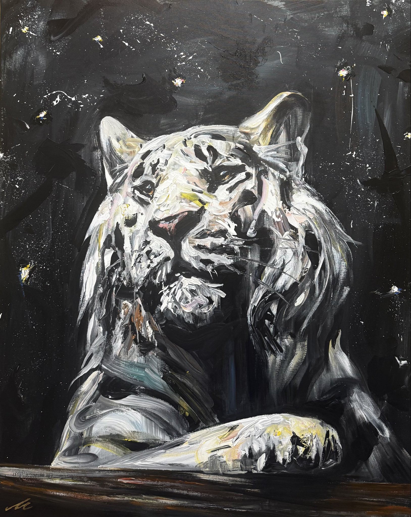 Nicola boci 虎の絵 7月29日は「世界トラの日🐅」 すべてのトラたちが末永く幸せで